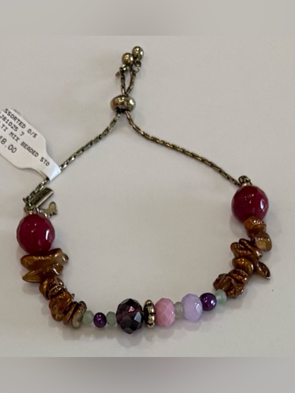 JOHNNY WAS MULTI-MIX BEADED STONE BRACELET #CJ81025 NEW NWT RETAIL $118.00